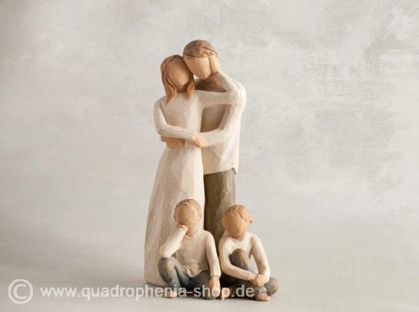 Willow Tree Vater Mutter zwei Kinder Familie 4