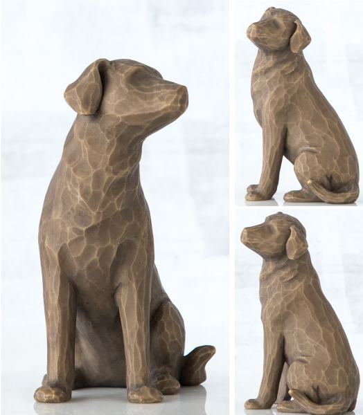 Willow Tree Hund Love My Dog Dunkel